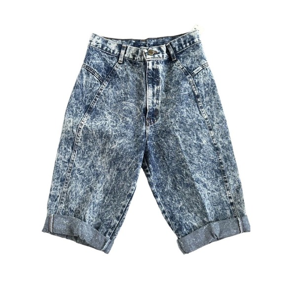 CHIC Pants - 90s Chic Denim Capri Shorts Sz 11 Jrs USA Made Acid Wash NWT Old Stock